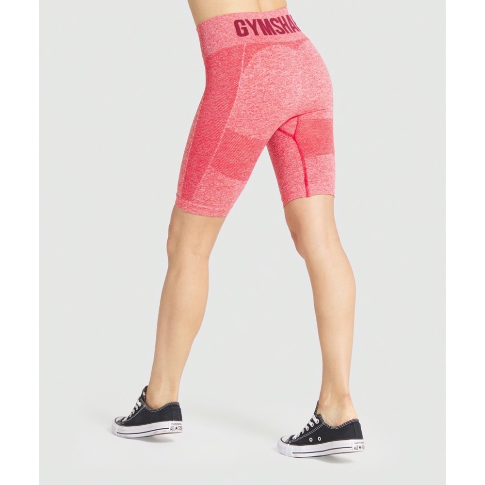 NWT Gymshark Flex cycling shorts flame red marl